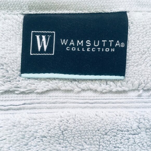 new LIGHT BLUE (GRAY) Wamsutta Collection 100% Turkish Cotton Hand Towel (THICK) - Picture 2 of 5